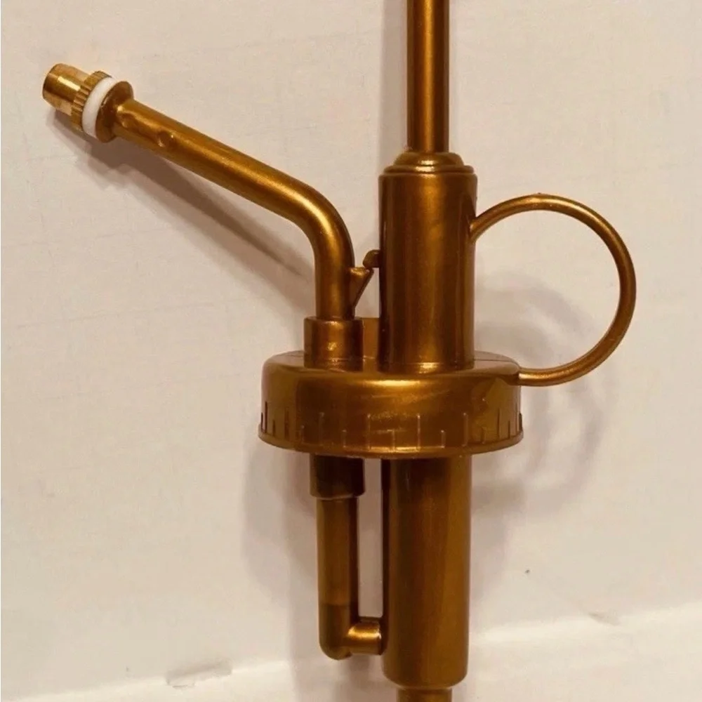 Gold and Clear Glass Plant Misters lot of 2